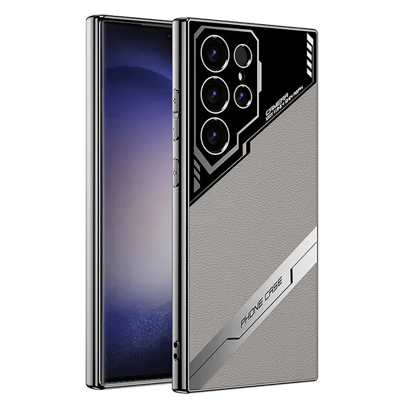 Gpack Samsung Galaxy S23 Ultra Kılıf Suni Deri Tasarım Yeni Seri Procase Kapak - Resim 4