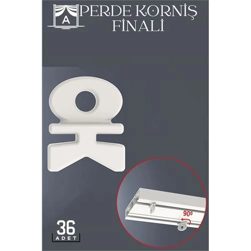 TransForMacion Perde Korniş Finali Sonu 36 Adet CraftMe Design 718404