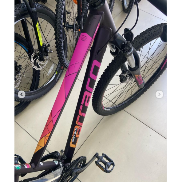 CARRARO FORCE 621 26 JANT 21 VİTES HİDROLİK DİSK FREN MAT MÜRDÜM FUŞYA MERCAN 380 H - Resim 2