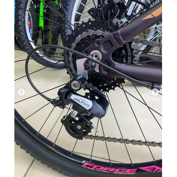 CARRARO FORCE 621 26 JANT 21 VİTES HİDROLİK DİSK FREN MAT MÜRDÜM FUŞYA MERCAN 380 H - Resim 4