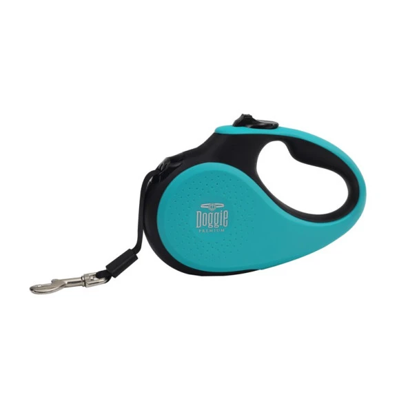 Doggie Otomatik Uzatma Tasması Soft Seri Mavi 15kg 5Metre ürün görseli 1