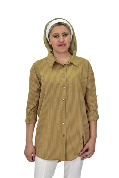 Kadın Gofre Gömlek BGL-ST03697 ürün görseli