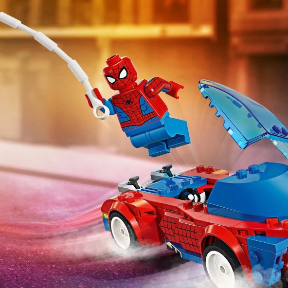 Orjinal Lego Marvel Örümcek Adam Yarış Arabası ve Venom Green Goblin Lego Marvel 76279 - 3