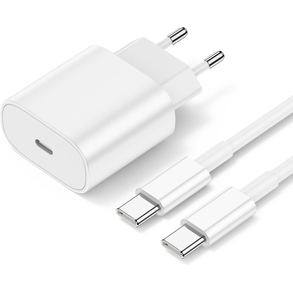 iPhone 15 şarj kablosu ile 25 W, USB C hızlı şarj cihazı, USB C h