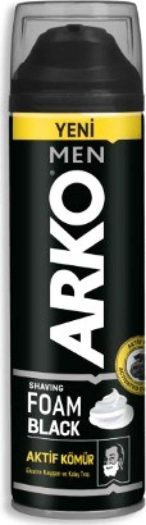 Arko Men Black Aktif Kömür Tıraş Köpüğü 200 ml