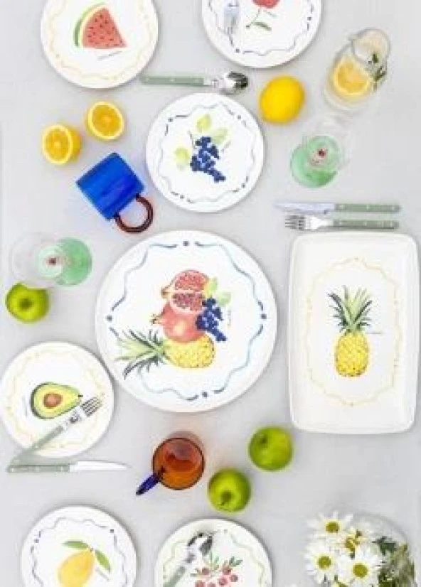 The Mia Furutta Dikdörtgen Servis 34x25 cm FTT0003 - 4