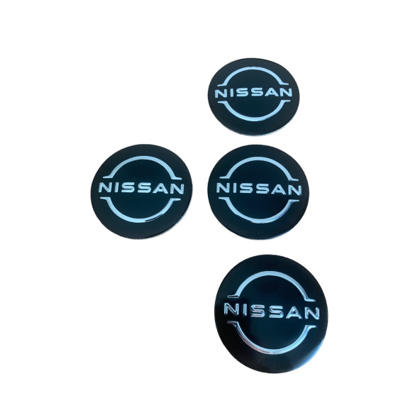 NISSAN LOGOLU 56 MM 4 ADET JANT GÖBEK STICKER - Resim 2