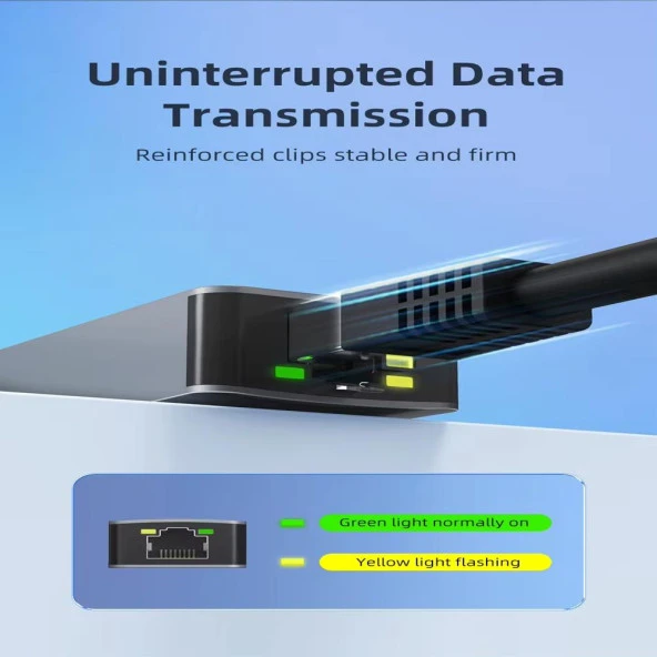 PrimeX PX-4752 Type C To Gigabit Ethernet, Type C to RJ45 10/100/1000/2500Mbps Gigabit İnternet Çevirici, Type-C to Ethernet Dönüştürücü Adaptör - 5