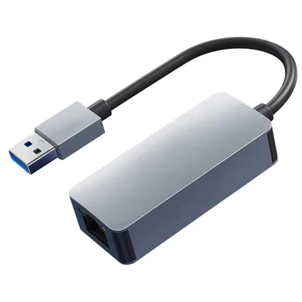 PrimeX PX-4743 USB To Gigabit Ethernet, USB3.0 to RJ45 10/100/1000/2500Mbps Gigabit İnternet Çevirici, USB to Ethernet Dönüştürücü Adaptör