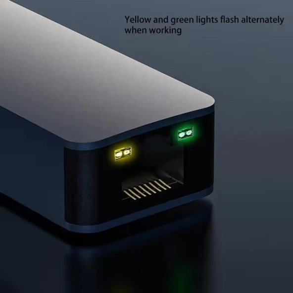 PrimeX PX-4743 USB To Gigabit Ethernet, USB3.0 to RJ45 10/100/1000/2500Mbps Gigabit İnternet Çevirici, USB to Ethernet Dönüştürücü Adaptör - 9