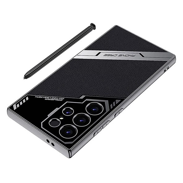 Vendas Samsung Galaxy S24 Ultra Kılıf Kamera Korumalı Suni Deri Tasarım Zore Yeni Seri Procase Kapak - 5