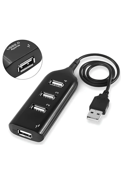 4 Port Usb Çoğaltıcı Çoklayıcı Hub Usb 2.0 Çoklama Pc Laptop Usb-Kart Çoklayıcı