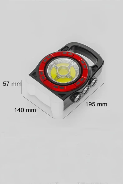 Solar Kamp Lambası – Güneş Enerjili, Şarjlı 20W COB LED, 3 Kademeli Işık, USB Çıkışlı Taşınabilir Lamba - 2