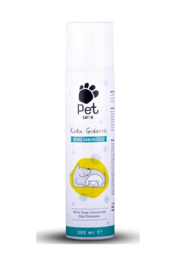 Petlove Beyaz Sabun Özlü Pet Koku Elimine Edici 300 Ml