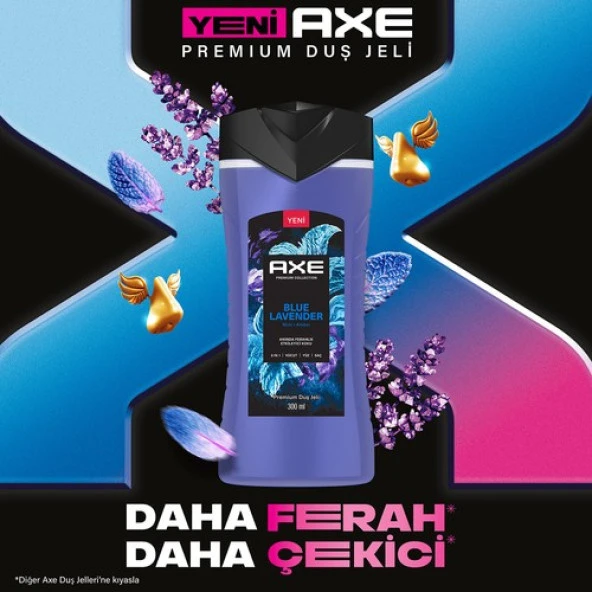 Axe Premium Collection Duş Jeli Blue Lavender 3 In 1 Vücut Saç Yüz 300 Ml - 3