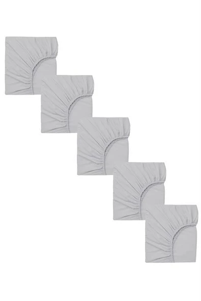 5 Adet 65 x 95 + 10 cm Anne Yanı Lastikli Penye Kumaş Bebek Çarşafı - 3