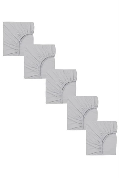 5 Adet 40 x 80 + 10 cm Anne Yanı Lastikli Penye Kumaş Bebek Çarşafı - 3