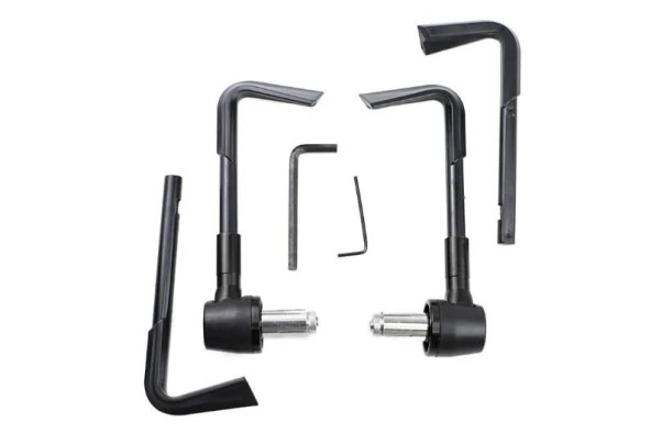 TEX T0038 Motosiklet Bisiklet Scooter Gidon Elcik Manet Koruma Universal Alüminyum Siyah - 2