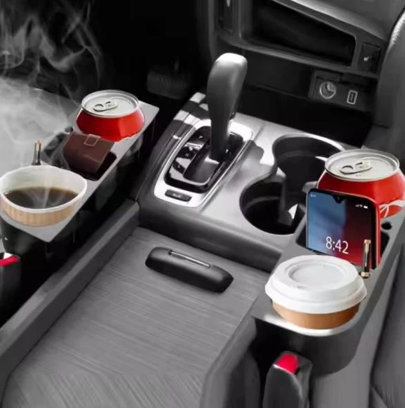 OTO MOTTO Siyah Araç İçi Koltuk Arası Ve Başlık Bardak Tutucu Bardaklık - 10