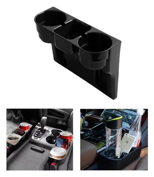 OTO MOTTO Siyah Araç İçi Koltuk Arası Ve Başlık Bardak Tutucu Bardaklık