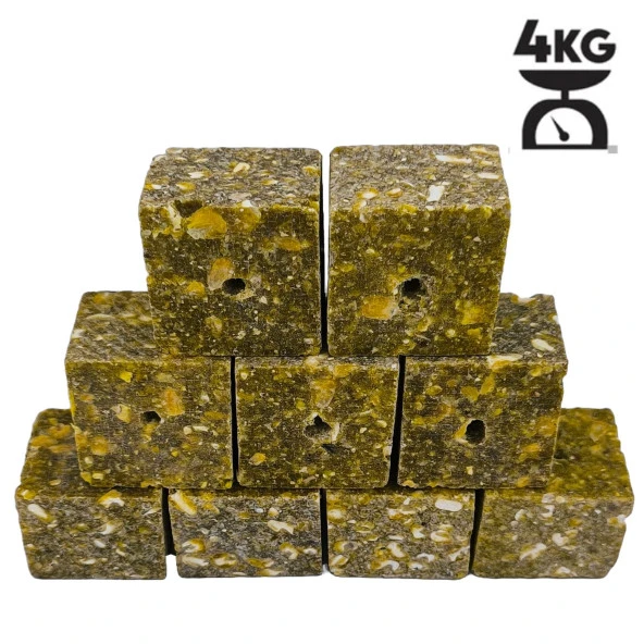 Hedyex 4Kg Sazan Küspesi Delikli Küp Mısır Küspesi Kare - 2
