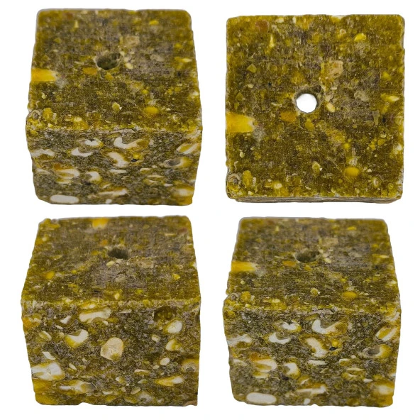 Hedyex 4Kg Sazan Küspesi Delikli Küp Mısır Küspesi Kare - 5