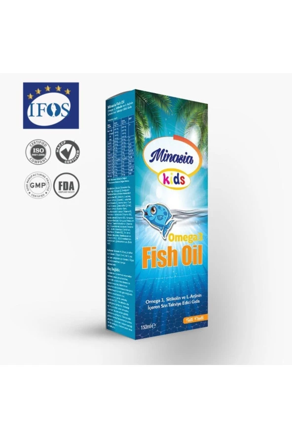 Minasia Kids Fish Oil Omega 3 Balık Yağı Şurup