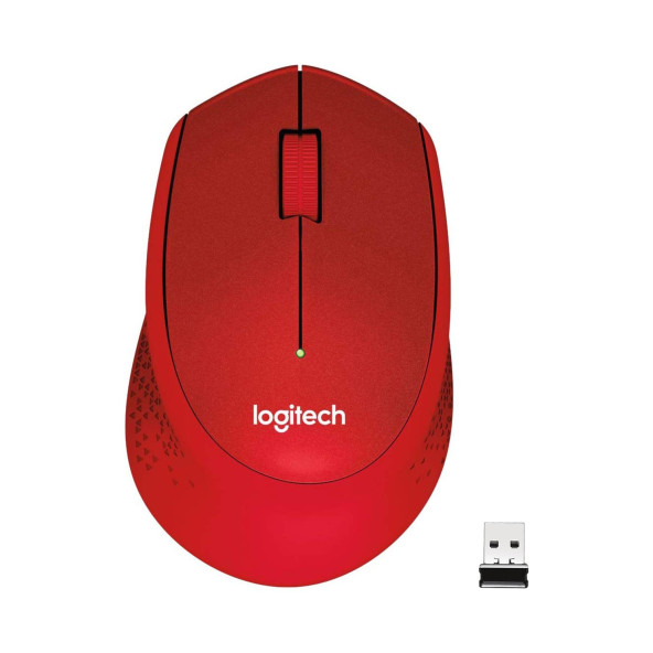 Logitech M330 Silent Plus 910-004911 Kırmızı Sessiz Optik Kablosuz Mouse