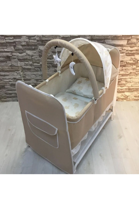 LETS GO BABY  Ana Kucağı Bebek Arabası Tenteli Beşik Çanta Katlanır Küvet Seti Yürüteç Yağmurluk Oyuncak 11Parça - 6