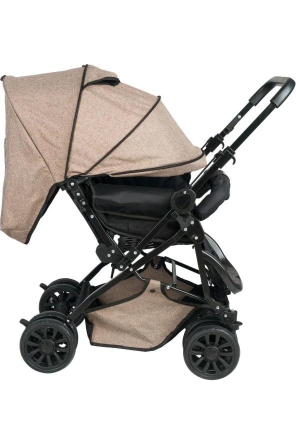 LETS GO BABY  Unisex Ana Kucağı Bebek Arabası Cibinlik Beşik Çanta Katlanır Küvet Seti Puset Yağmurluk 13 Parça - 5