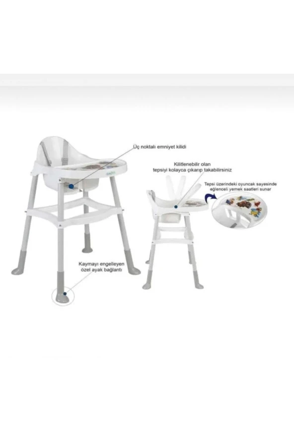 LETS GO BABY  Bebek Çeyiz Seti 10parça Çift Yön Bebek Arabası Beşik Ana Kucağı Yürüteç Puset Mama Sandalyesi - Resim 3