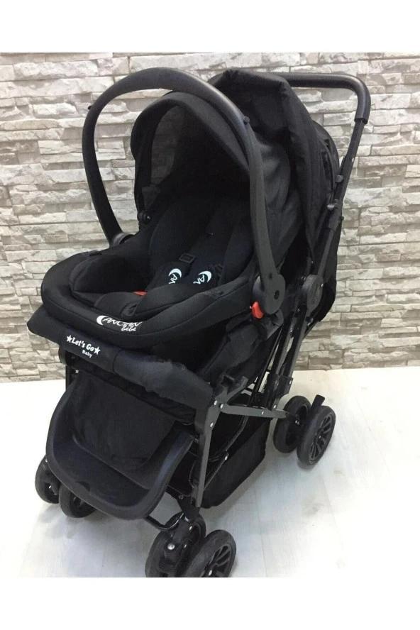 LETS GO BABY  Bebek Seti 15Parça Çift Yön Tüllü Bebek Arabası Beşik Ana Kucağı Yürüteç Küvet Puset Mama Sandalyesi - Resim 5