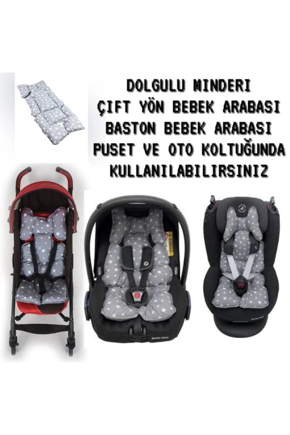 ALDEBA  Çiftyön Bebek Arabası Bebek Çeyiz Seti 11parça Beşik Anakucağı Düz Kafa Yastğı Puset Iç Minder Çanta - 3