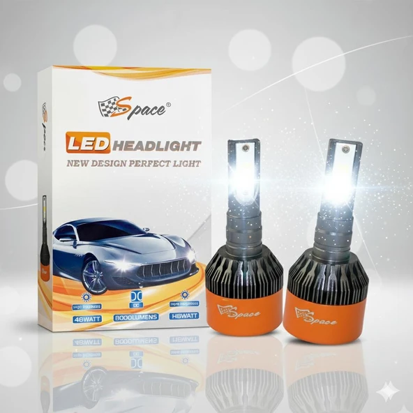 Space 12V 8000LM Beyaz H27 Led Far Ampulü (48W) ürün görseli