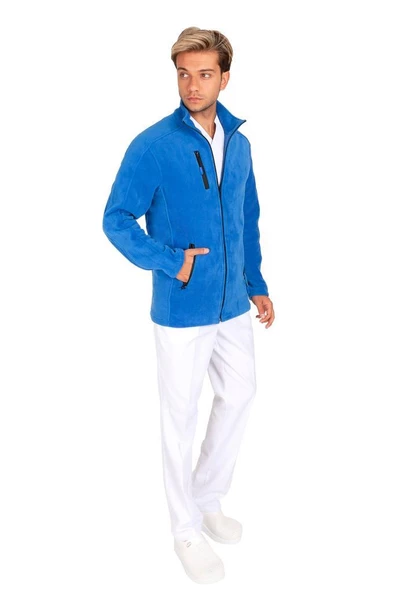 Erkek Doktor Hemşire Poları Hastane Kışlık Polar Ceket Modeli - 5