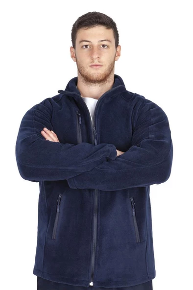 Erkek Doktor Hemşire Poları Hastane Kışlık Polar Ceket Modeli - 10