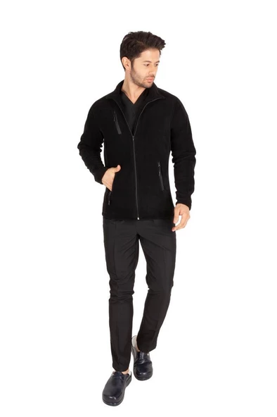 Erkek Doktor Hemşire Poları Hastane Kışlık Polar Ceket Modeli - 4