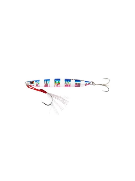 Fujin Metal Cast Jig Metal Yem Blue Pink Zebra Glow 40 Gr