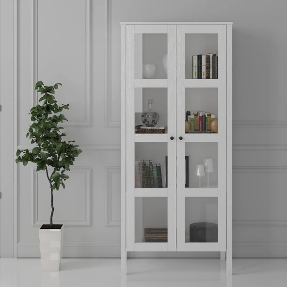 Sakura Romy Cam Kapaklı Kitaplık - 2