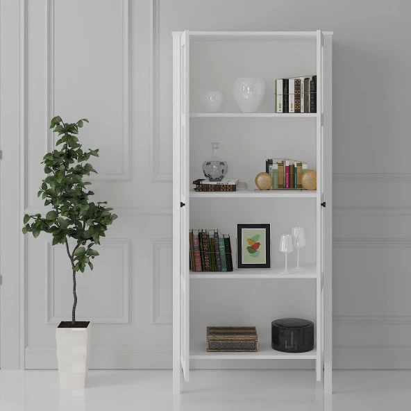 Sakura Romy Cam Kapaklı Kitaplık - 3