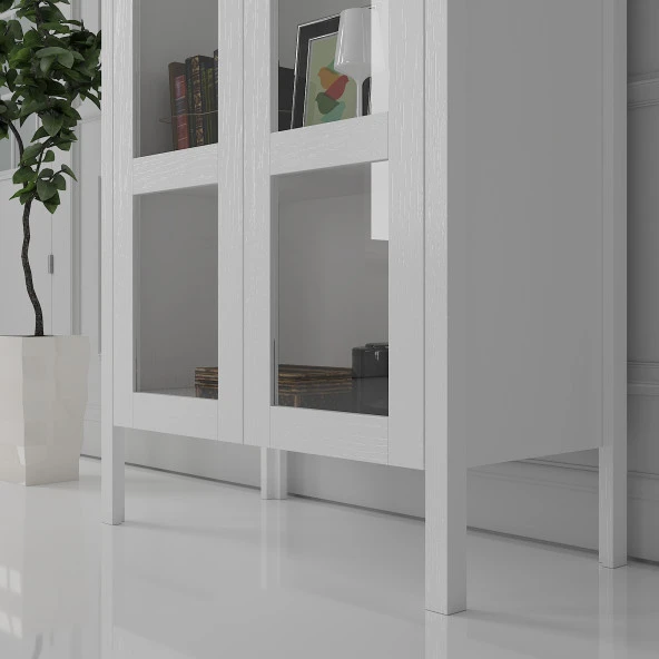 Sakura Romy Cam Kapaklı Kitaplık - 4