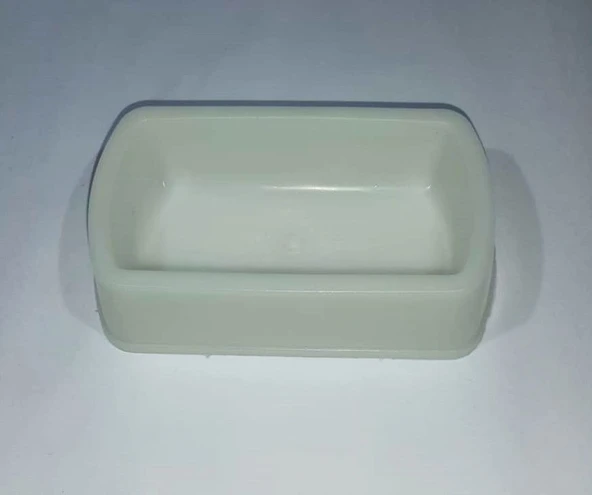 Kuş ve Hamster için Yemlik Yer Mama Kabı - 1 Adet - 7x12x3,5cm - 2