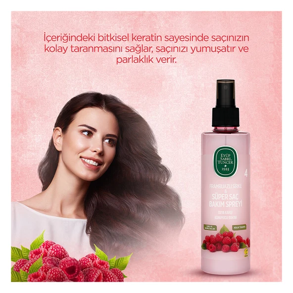 Eyüp Sabri Tuncer Frambuazlı Sirke Ve Süper Saç Bakım Spreyi 210 Ml - 2