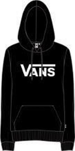 Vans WM DROP V LOGO HOODIE-B Kadın Sweat Shirt VN0A5HNPBLK1 ürün görseli