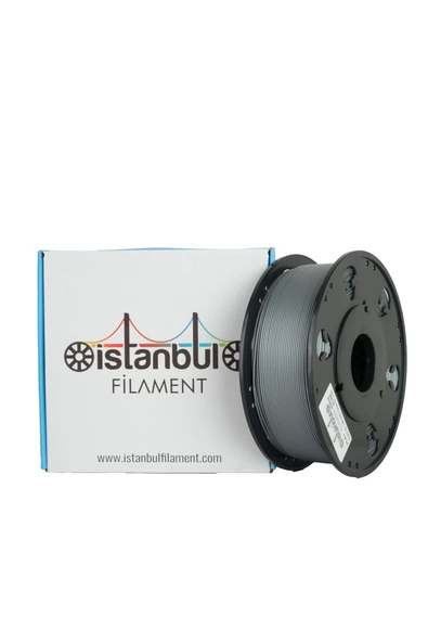 M17 PLA+ GÜMÜŞ  İSTANBUL FİLAMENT 1 KG ÇAP 1,75mm ± 0,05 MM (3D YAZICI KARTUŞU) BAMBU LAB UYUMLU