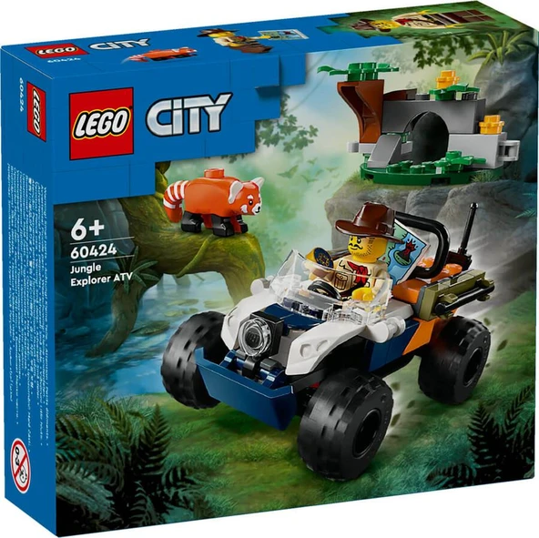 LEGO City 60424 Jungle Explorer ATV Red Panda Mission ürün görseli 1