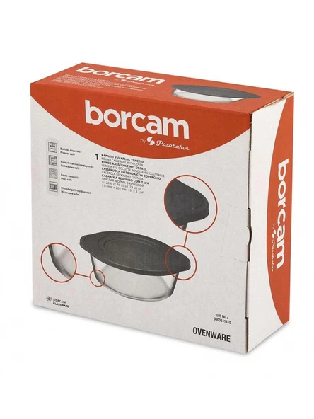 Paşabahçe 59001 Gri Kapaklı Borcam Fırın Kabı 22X8 cm 2100 cc - 4
