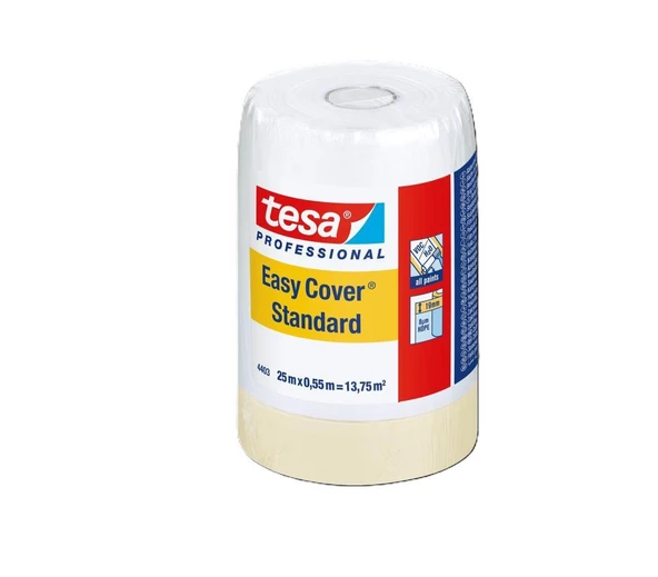 Tesa 4403 Maskeleme Bantlı Koruyucu Örtü   140cmx25mt