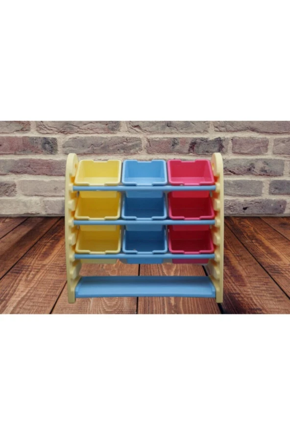 KingKids King Kids Saklama Rafı Krem - Resim 3