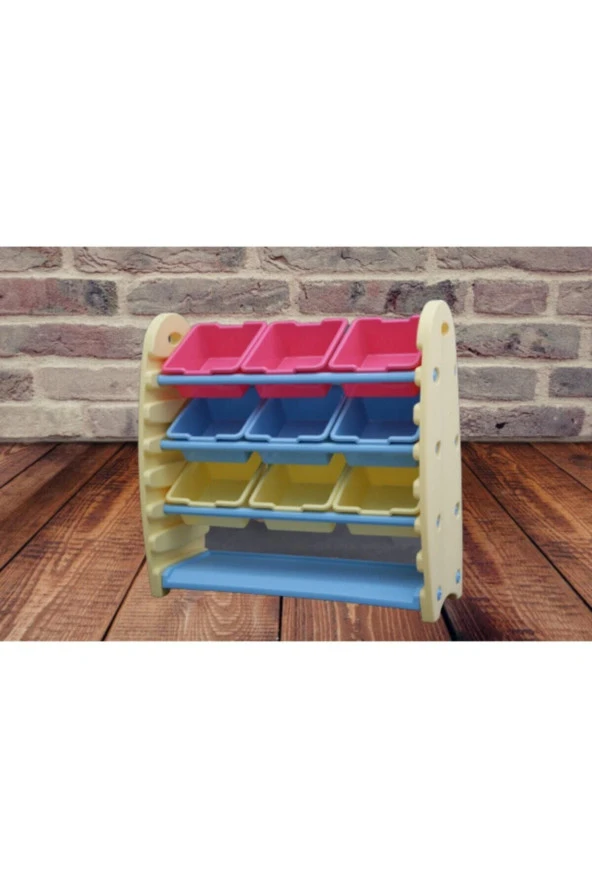 KingKids King Kids Saklama Rafı Krem - Resim 4